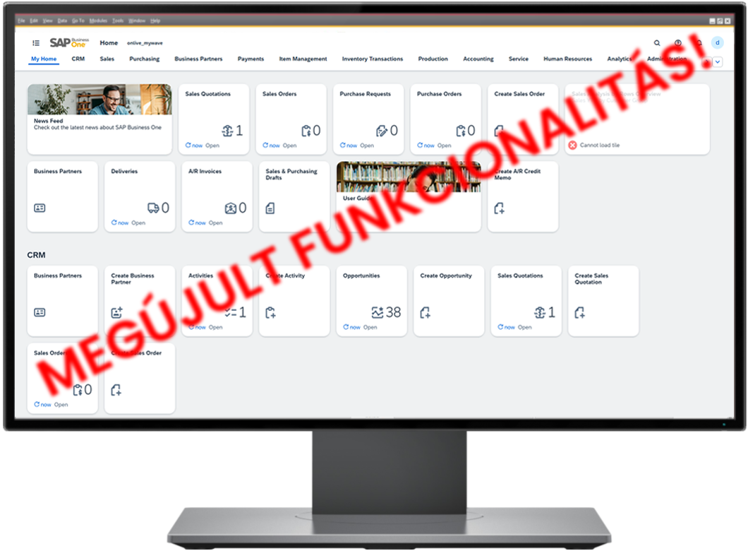 SAP Buisness ByDesign screen